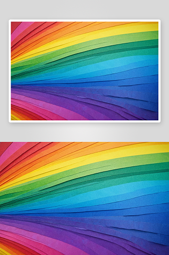 彩虹颜色纸创意背景图片