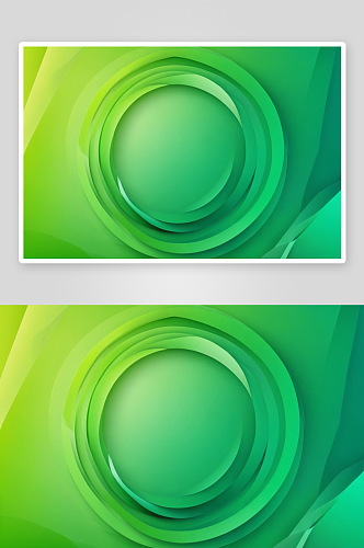 登陆页面模板抽象几何背景绿色梯度圆图片