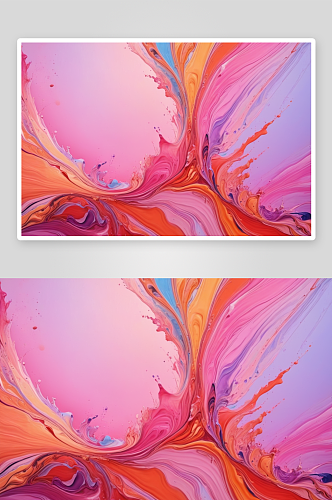 创意色彩抽象背景丙烯颜料图片