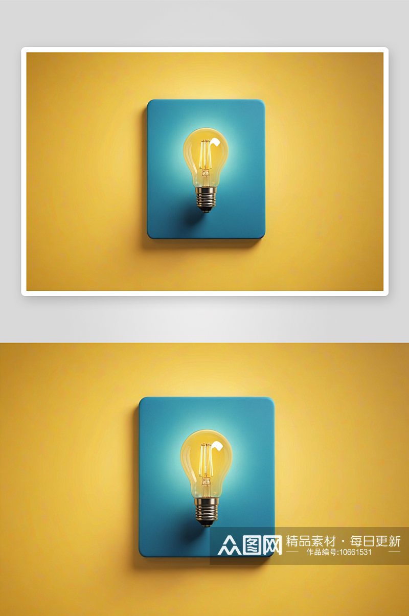 创新新点子灯泡概念图片素材
