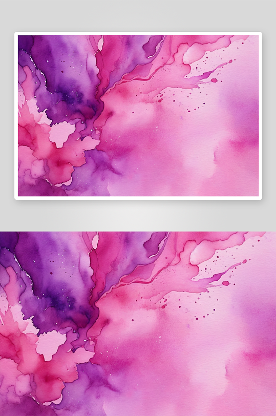 抽象紫色粉色水彩背景图片
