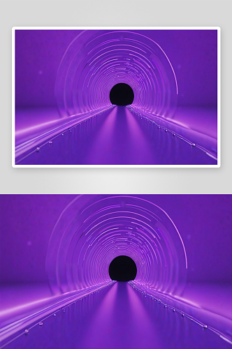 抽象紫色背景无限光曲线消失点图片