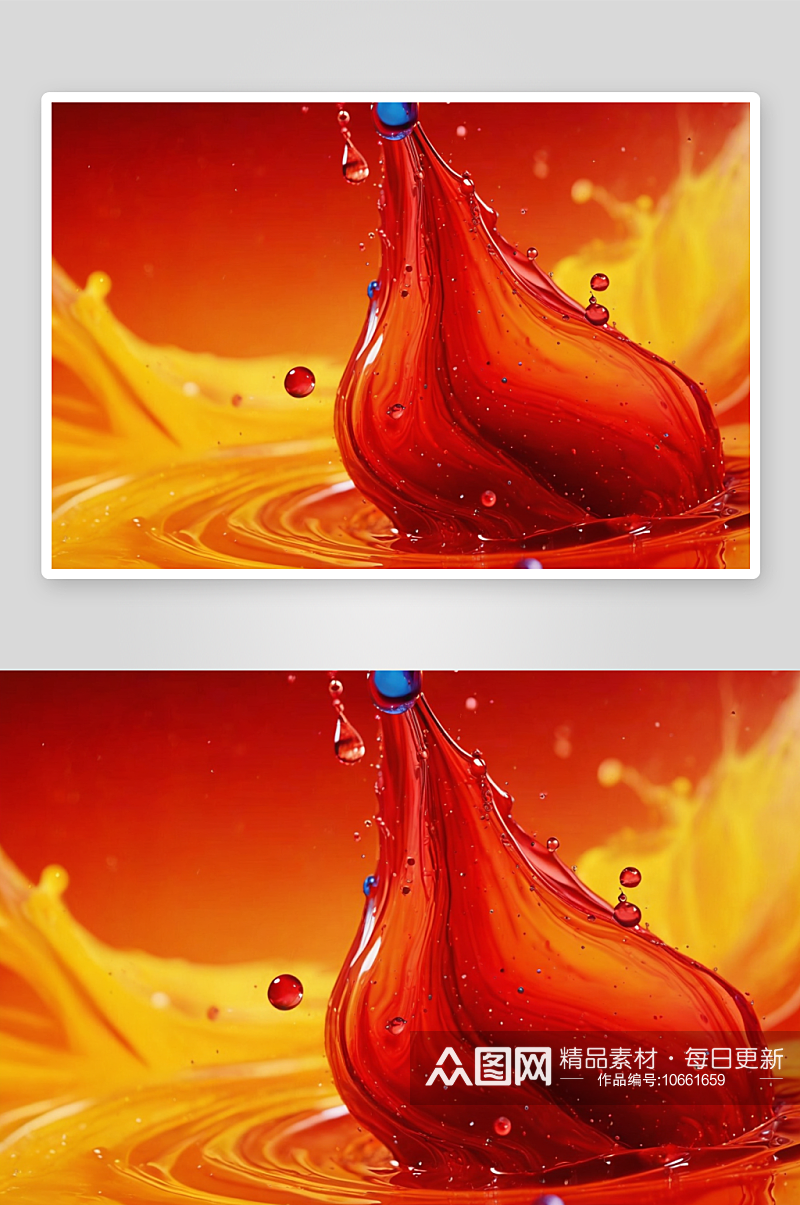 抽象运动彩色水滴水中墨漩涡水背景图片素材