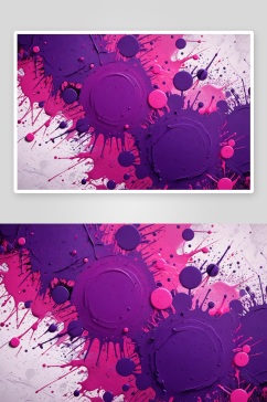抽象涂鸦点紫色粉红色背景图片