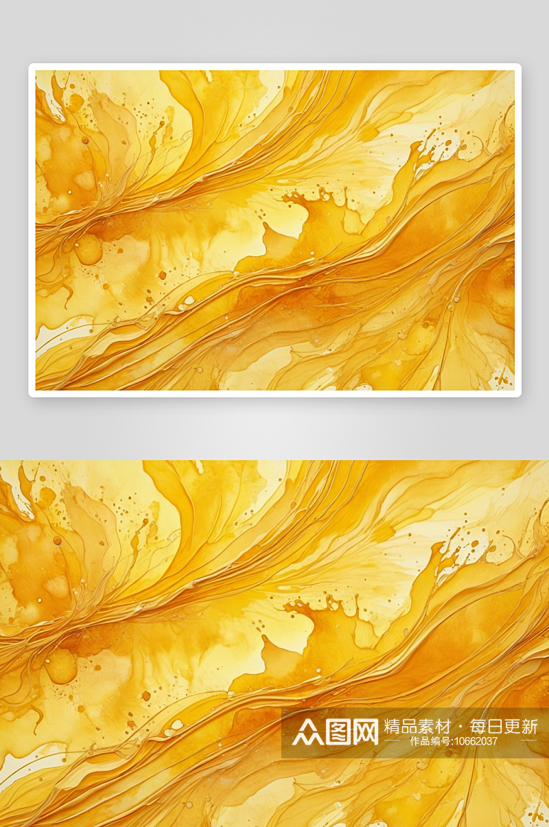 黄色水彩抽象背景图片素材