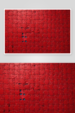 红色拼图背景渲染图图片