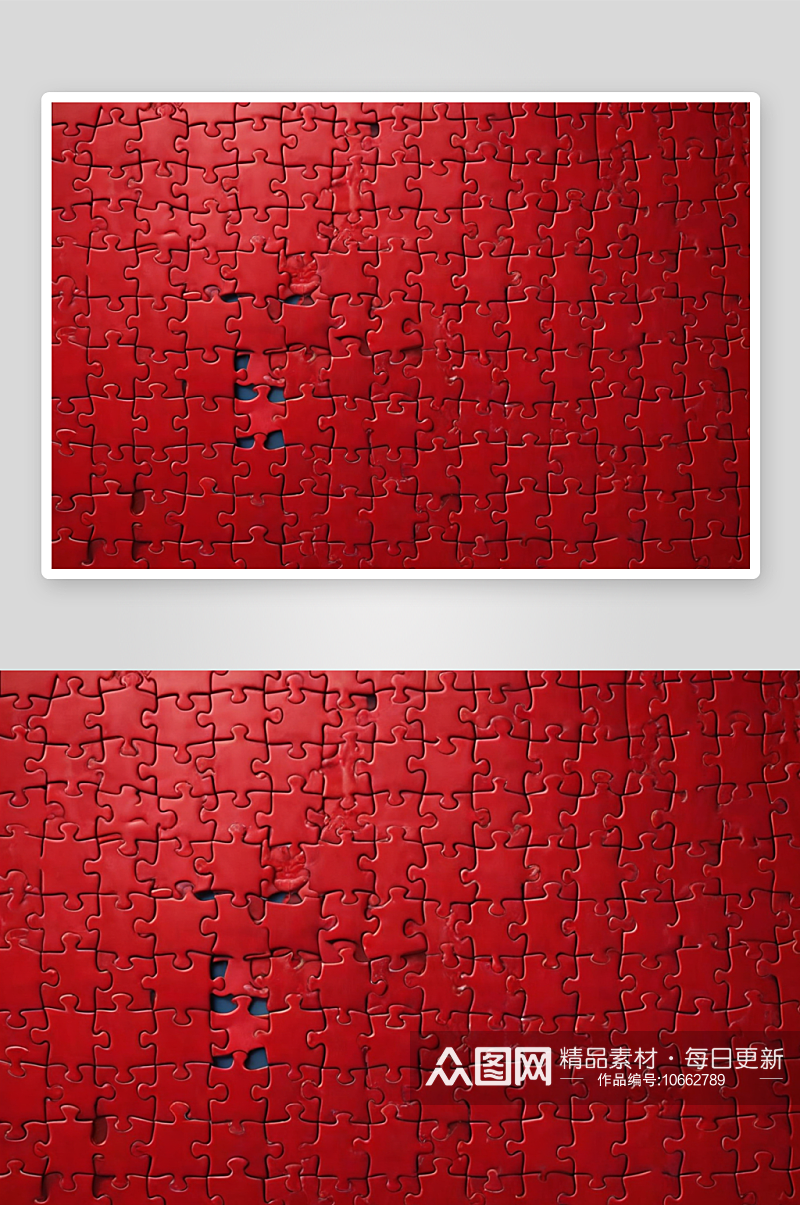 红色拼图背景渲染图图片素材