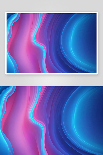 抽象蓝色粉红色辉光波背景图片