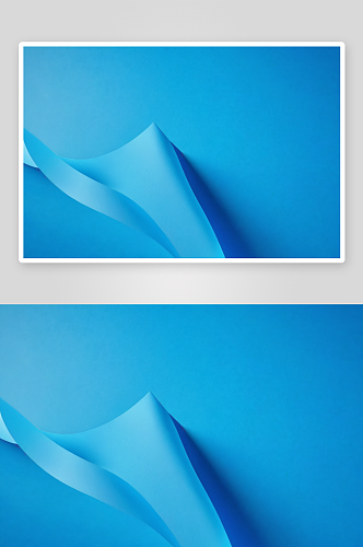 抽象蓝色背景形艺术纸重叠图片