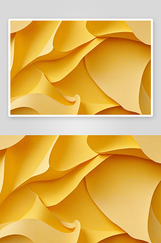 抽象黄色剪纸风格背景深图片