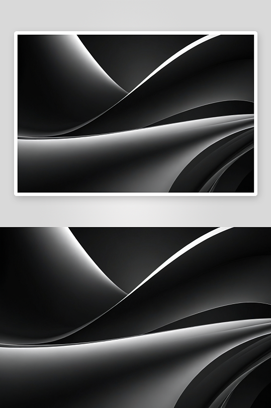 黑白抽象背景线条流畅图片