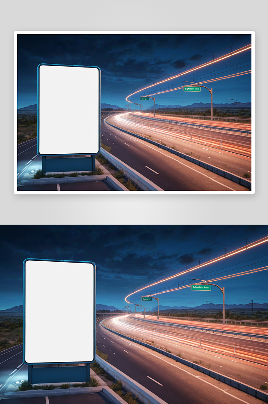 高速公路广告牌图片