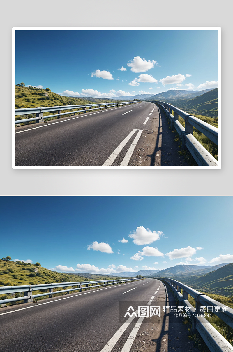高架桥路汽车广告背景图图片素材