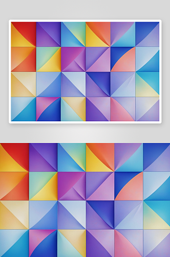 抽象彩色背景方块形式镶嵌图片