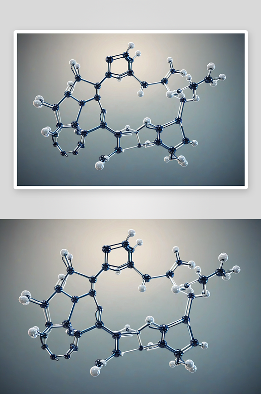 风格化学分子结构图片