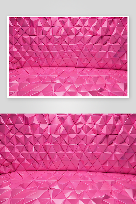 粉色菱格三维图形背景图片