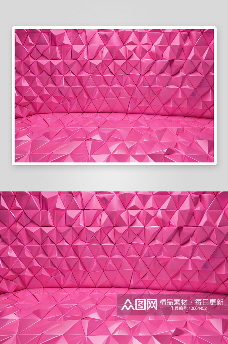 粉色菱格三维图形背景图片素材