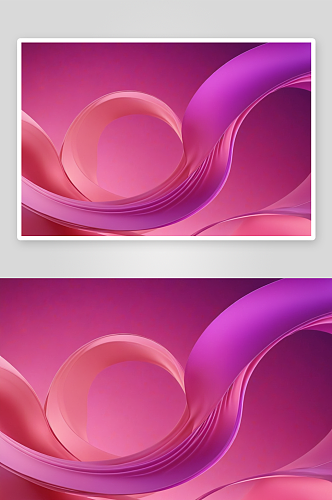 粉红色紫色流动曲线抽象背景图片