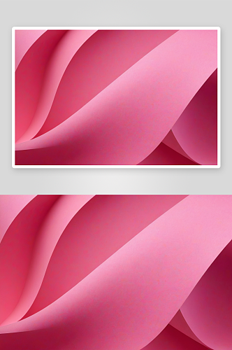 粉红色纸抽象背景右左有三条曲线图片