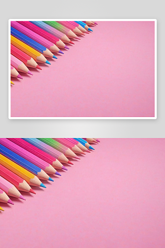 粉红色纸彩色铅笔背景图片