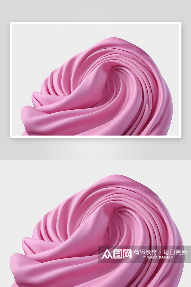 粉红色布漩涡模拟背景图片素材