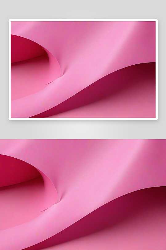 粉红色包装纸边缘创造优美曲线图片