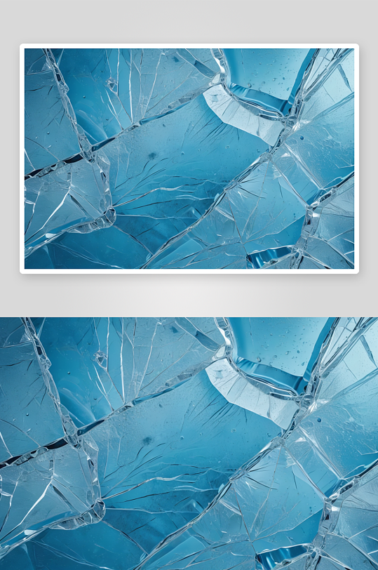 全框架纹理形成了一块裂冰浅蓝色背景图片