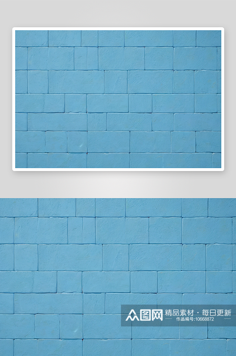 浅蓝色块墙背景图片素材