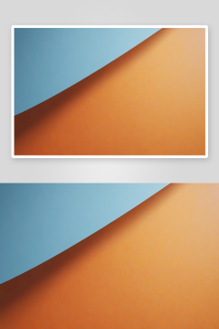 浅蓝色橙色平面背景阴影图片
