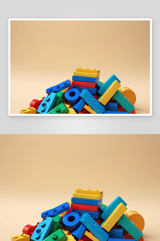 许多彩色木制玩具积木柔背景图片