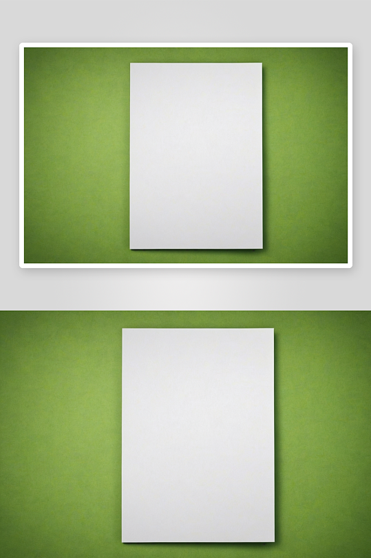 绿色纸背景空白表模板图片