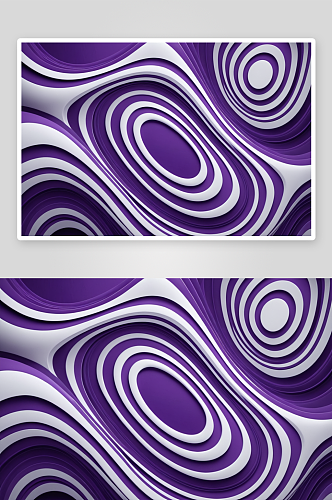紫色波浪曲线背景图片