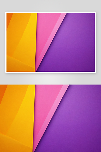 纸几何抽象背景紫色粉色黄色颜色图片