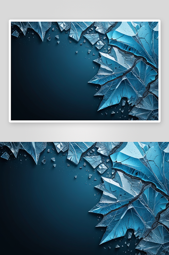 整个框架纹理形成了一块裂冰蓝色背景图片