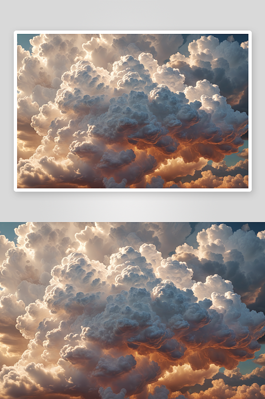 云形状灯创意背景图片