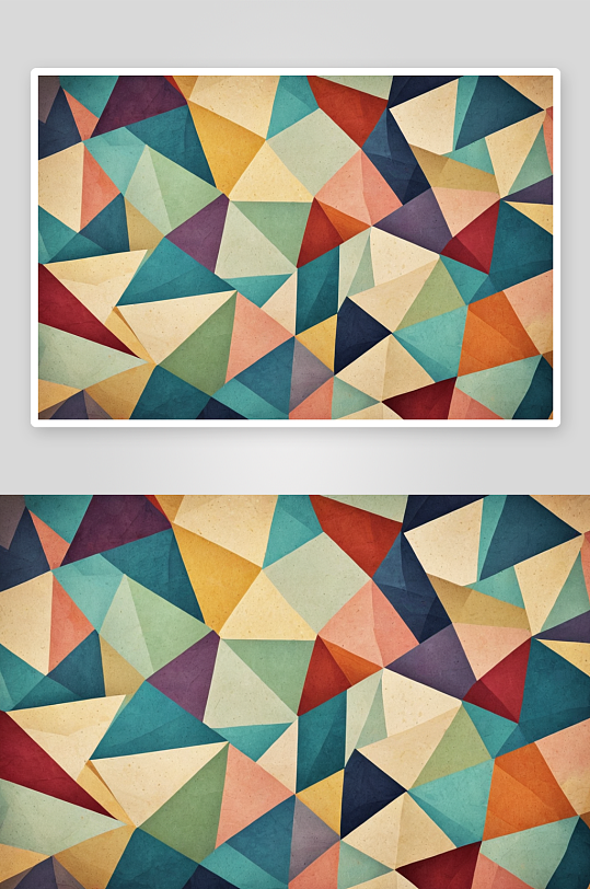 图形抽象几何图案彩色三角形纹理纸背景图片