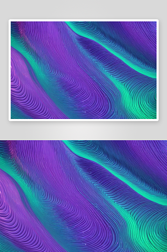 条纹波流动彩色全息氖绿紫背景图片