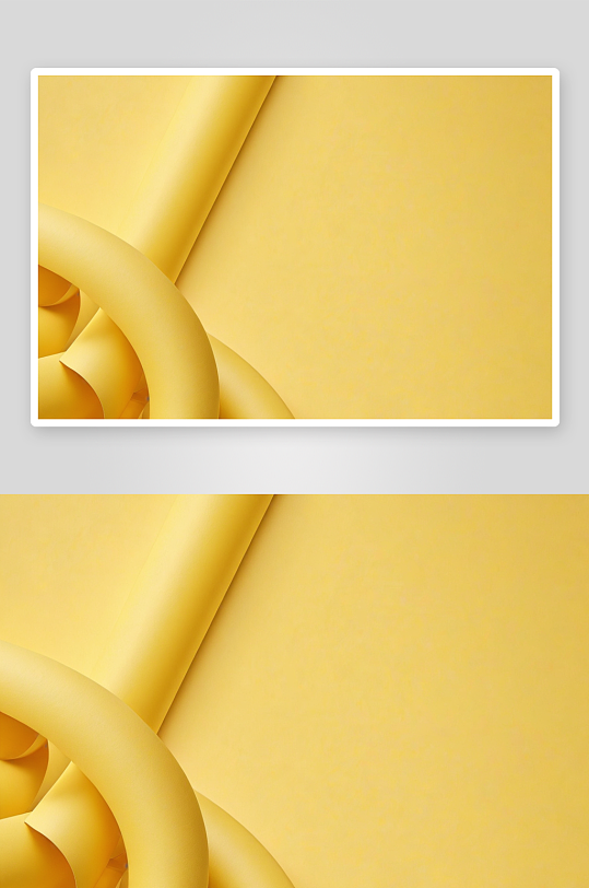水平淡黄色抽象纸背景三个黄色管图片