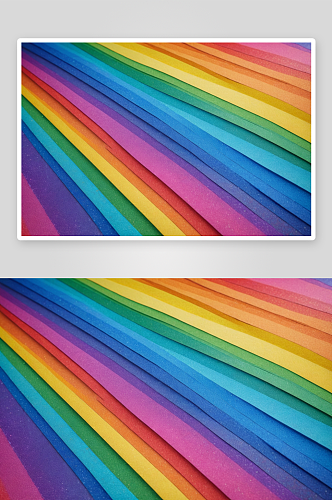 彩虹颜色纸创意背景图片