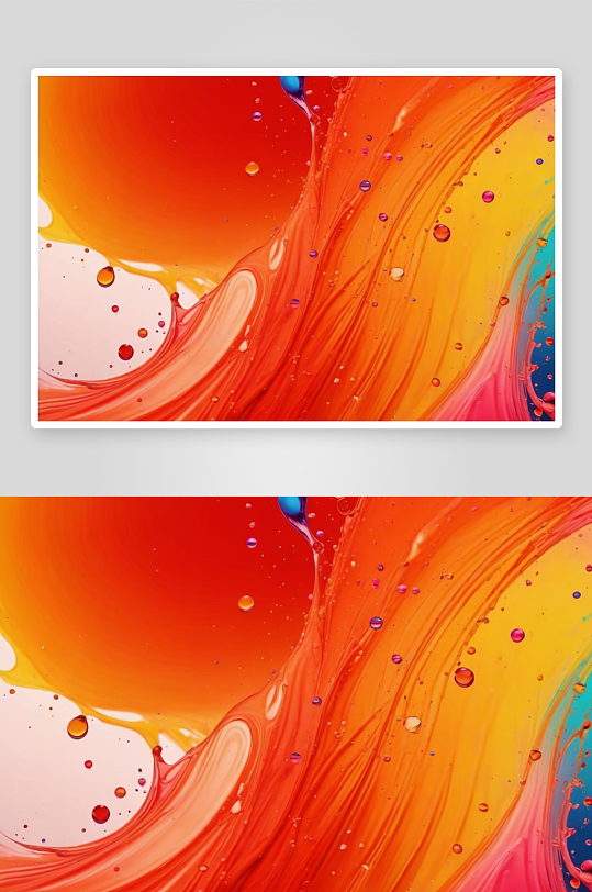 抽象运动彩色水滴水中墨漩涡水背景图片