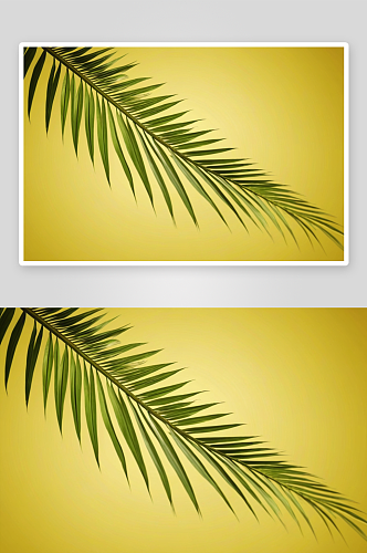 夏季概念棕榈树叶阴影图片