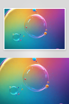 五颜六色泡泡图片