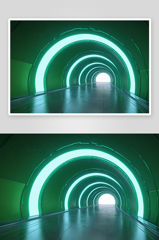 绿色科技隧道三维图形图片
