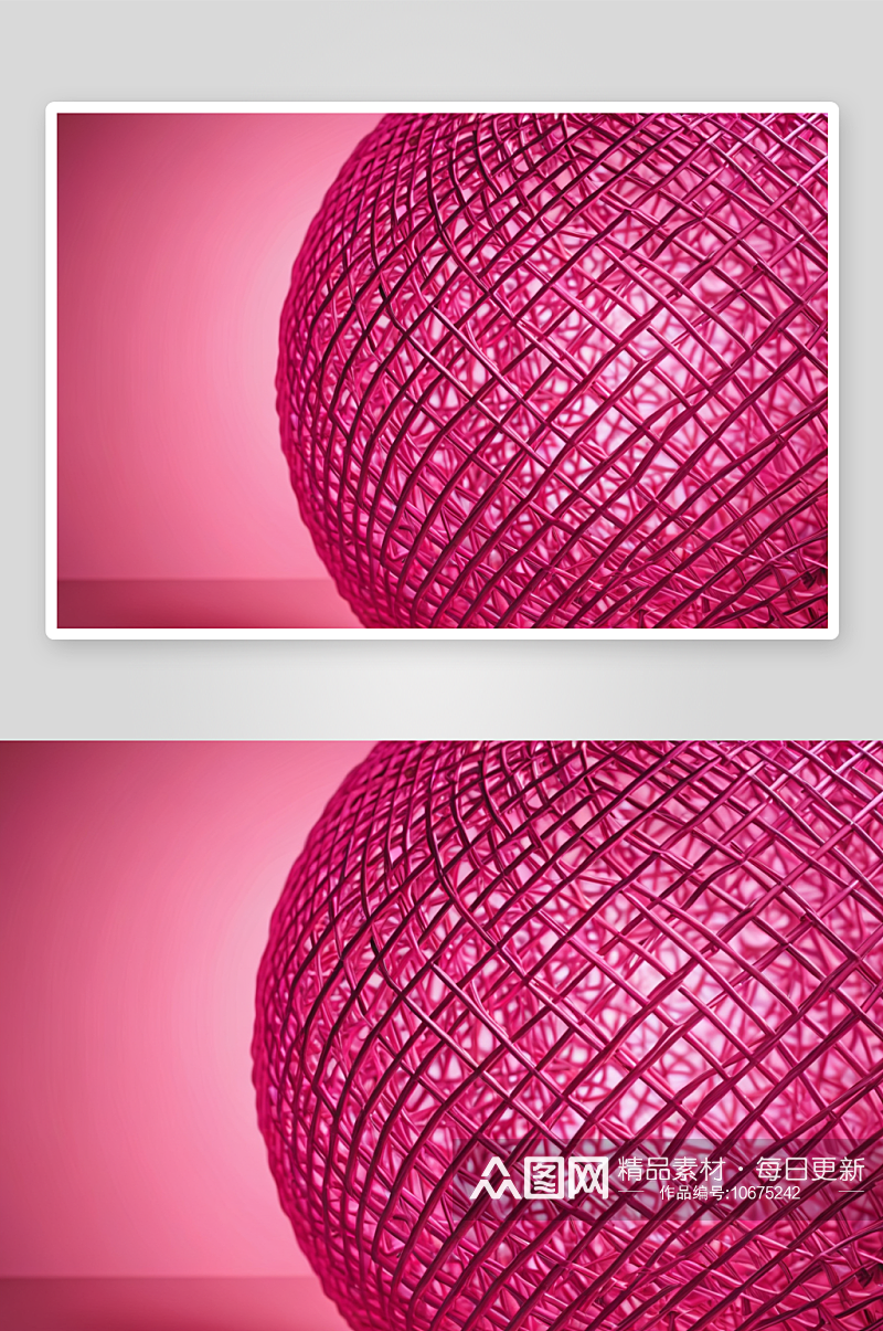 柳条球灯抽象背景粉红色色调图片素材