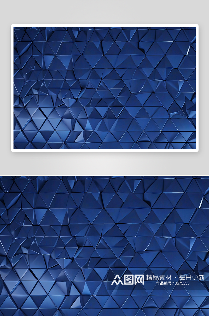 蓝色菱格三维图形背景图片素材