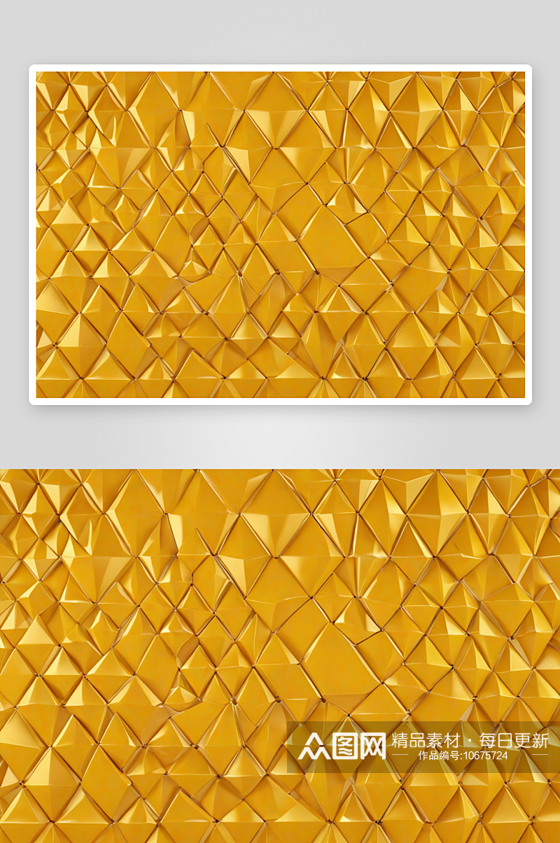 黄色菱格三维图形背景图片素材