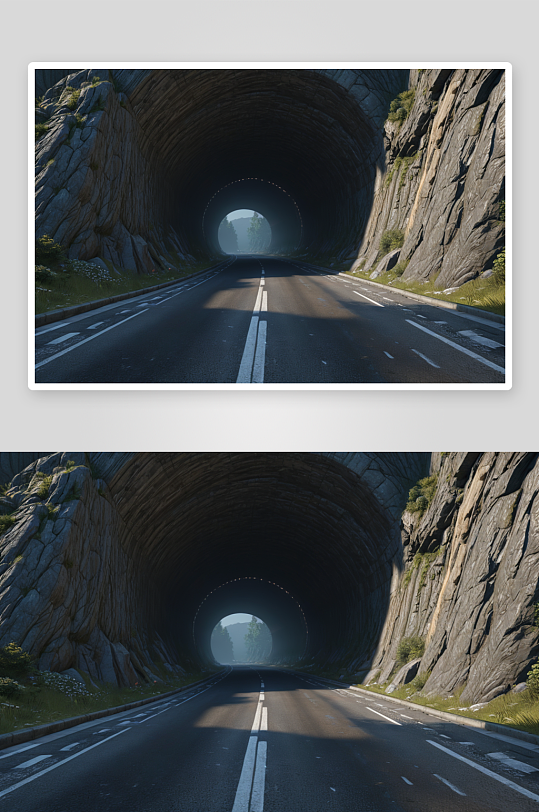 通隧道道路创意背景图片