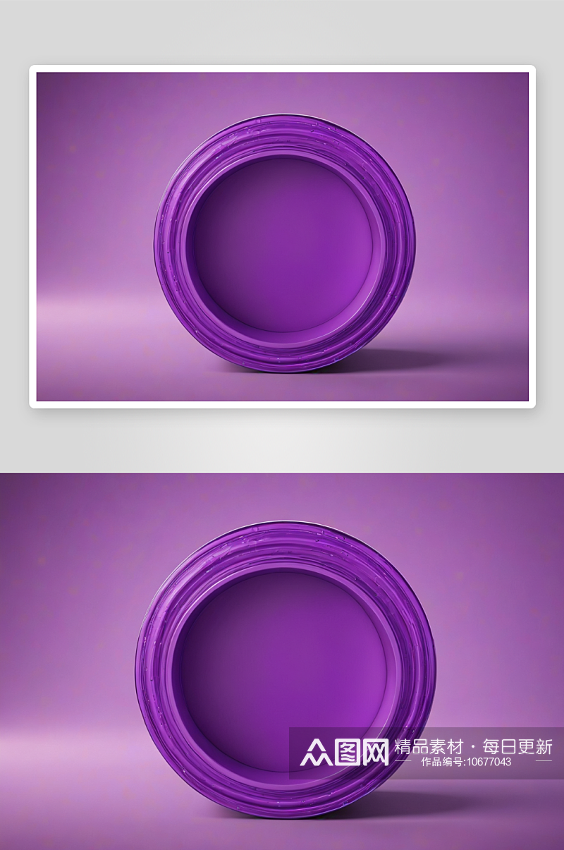 单紫色圆柱形产品背景图片素材