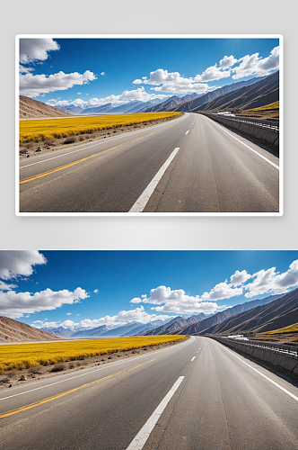 川藏公路国道汽车广告背景图图片