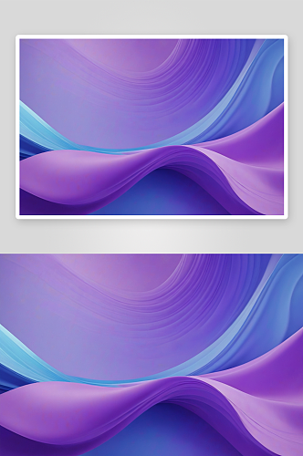 波浪平面蓝色紫色抽象背景渲染图片
